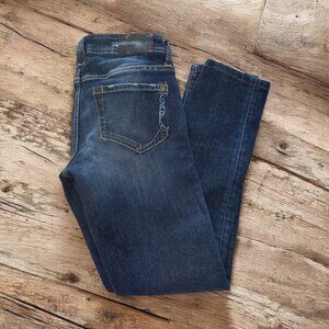 Genetic Denim Crush Wash Distressed Skinny Jeans Size 26